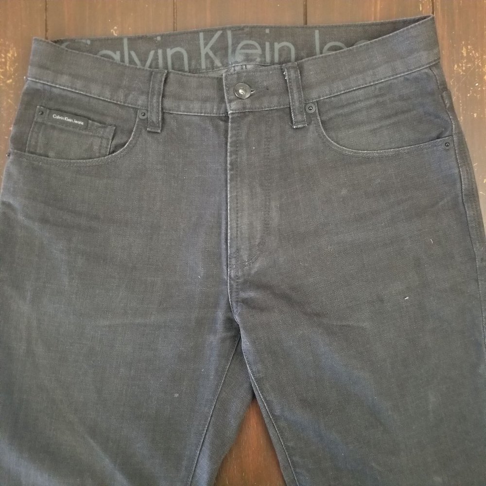 Like New Men's Calvin Klein Black Straight Jeans